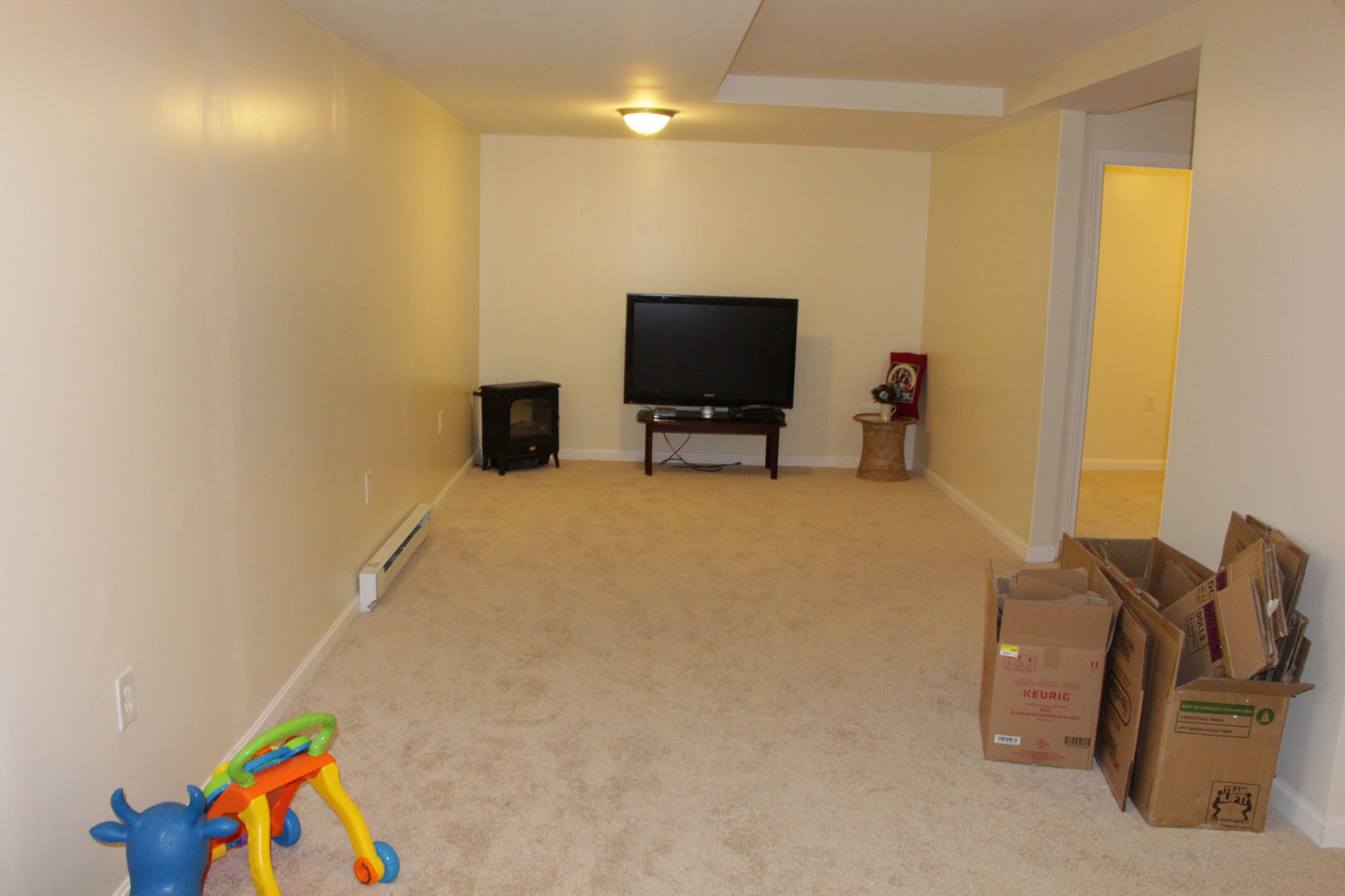 DON’T: Use your family room as a discarded space or storage area.